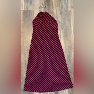 Lauren Ralph Lauren dress.  Size 4. Navy blue and red.  Mint condition.